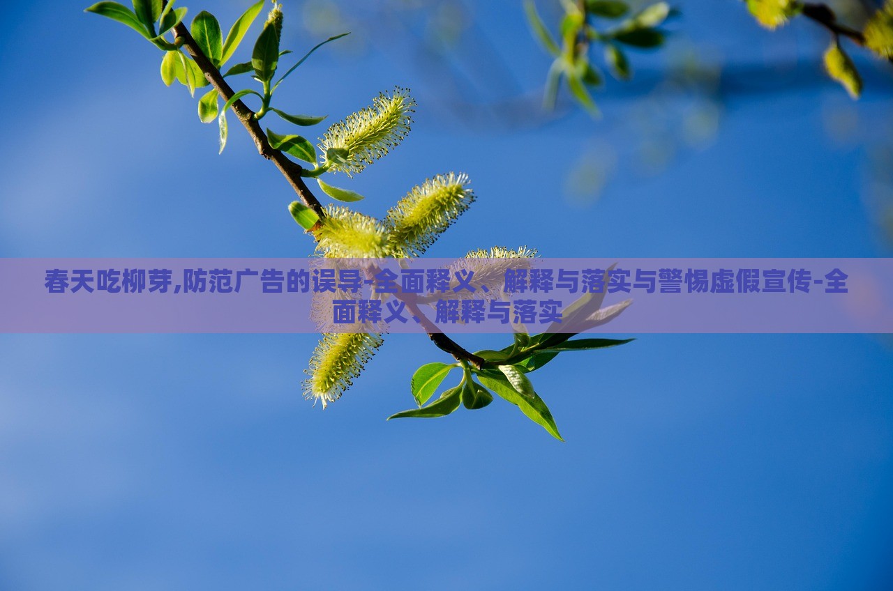 春天吃柳芽,防范廣告的誤導(dǎo)-全面釋義、解釋與落實(shí)與警惕虛假宣傳-全面釋義、解釋與落實(shí)